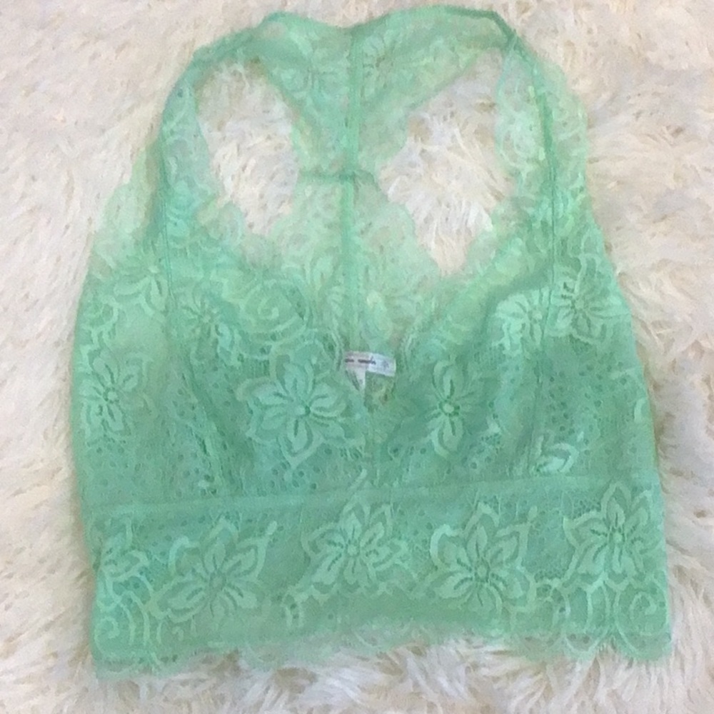 UO | Out From Under Lace Bralette Mint Green Various Sizes Beach Boho